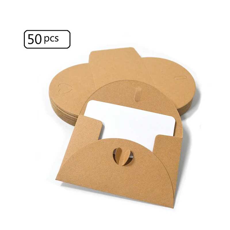 50pcs 7x10.5 Kraft paper Envelopes for Wedding, Graduation, Baby Shower, Greeting Card