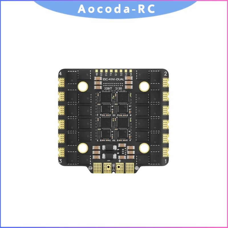 

AM32 32Bit 4-IN-1 ESC 80A 90A 100A, Aocoda-RC 3-8S 33g Lightweight for FPV Racing Drone (3080/3090/30100)