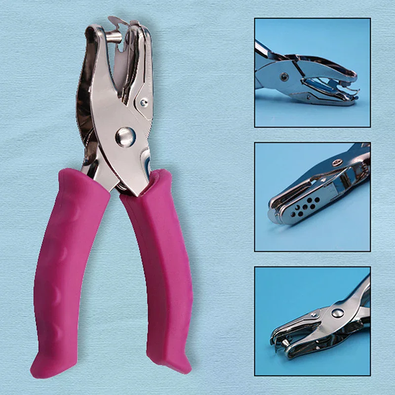 Single Handheld Circle Shaped Hole Puncher Capacity 3-6mm Scrapbooking Paper Diy Craft Shape Cutter Perforator