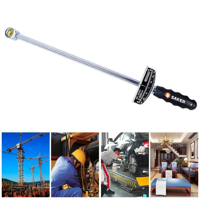 Torque Wrench Pointer Type Self-tightening Adjustable Car Vehicle Auto Tire Repair Spanner Multifunctional Universal Hand Tool