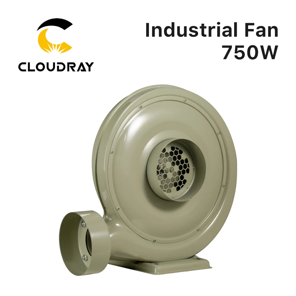 Cloudray 220V 750W Exhaust Fan Air Blower Centrifugal for CO2 Laser Engraving Cutting Machine Medium Pressure Lower Noise
