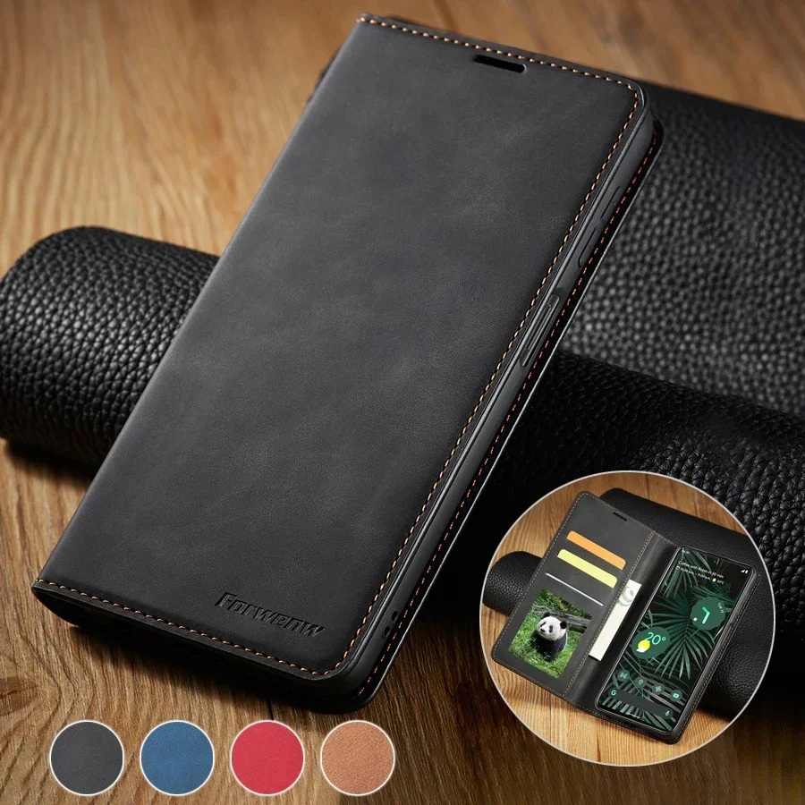 Wallet Leather Magnetic Flip Case For Google Pixel 6 6 Pro Business Flip Cover Google Pixel 6 Pro Anti-drop Protective Sleeve