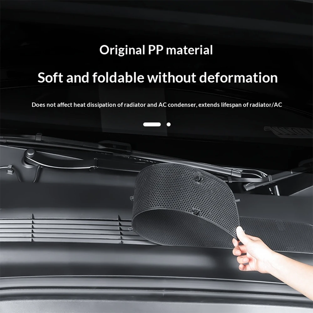 Car Air Inlet Vent Anti-Dust Mesh Filter Grille For Tesla Model Y 2021-2024 Insect Leaf Debris Block Protective Screen