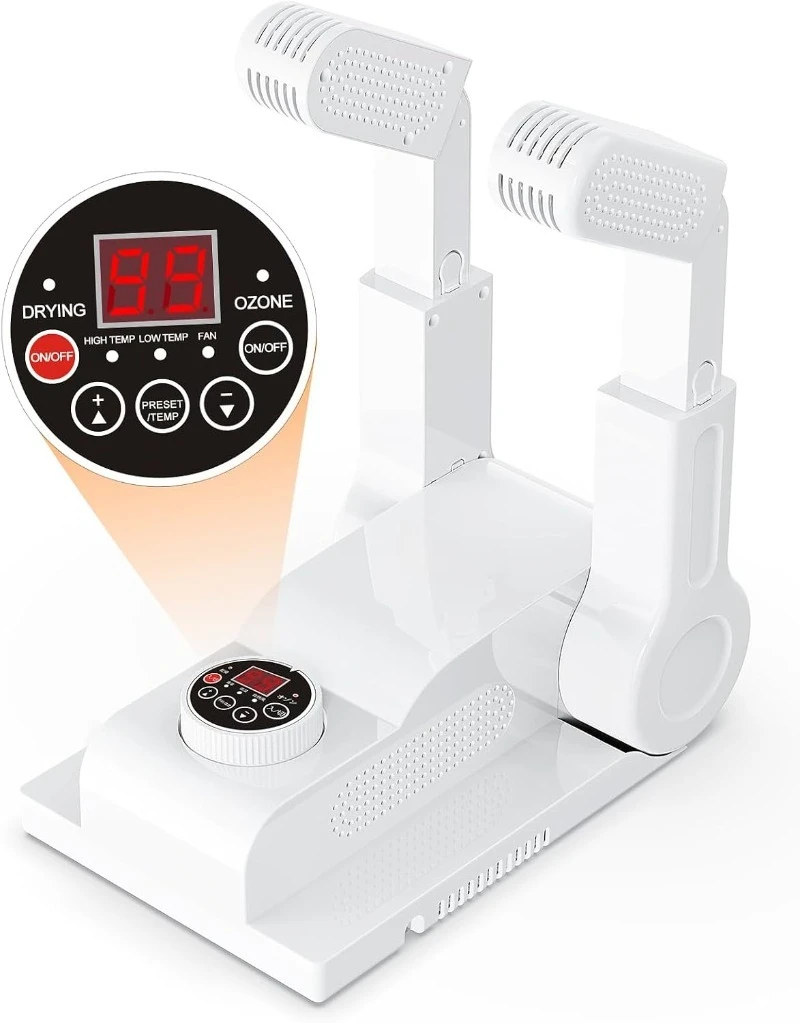 Boot Dryer for Work Boots - with 24-Hour Delay Timer, Portable Glove Dryer &  Warmer, Automatic Shut-Off Timer, Folding Design