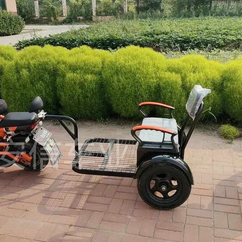 

2026 Bicycle Electric Motorcycle Trailer Rear Outdoor Pet Small Trailer