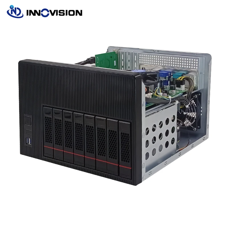 Imagem -03 - Armazenamento Enorme Baías Nas Servidor i3 i5 i7 Processador Pentium Ddr4 Ram Nvme Ssd Gbe Lans com Meia Altura Expandir Slot