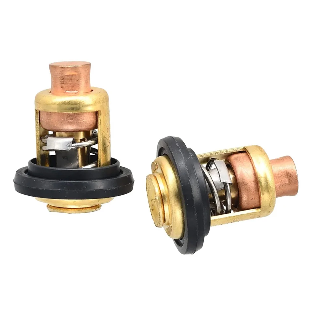 

2x Thermostat Kit For Mercury 135-150HP 143F Degree Correct Connector Direct Installation For Marine Brand New