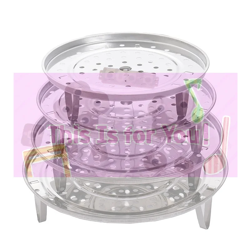 【MA】Stainless Steel Steamer Rack Rust Proof Detachable Support Legs For Home Kitchen Steaming Dumplings Vegetables Corn