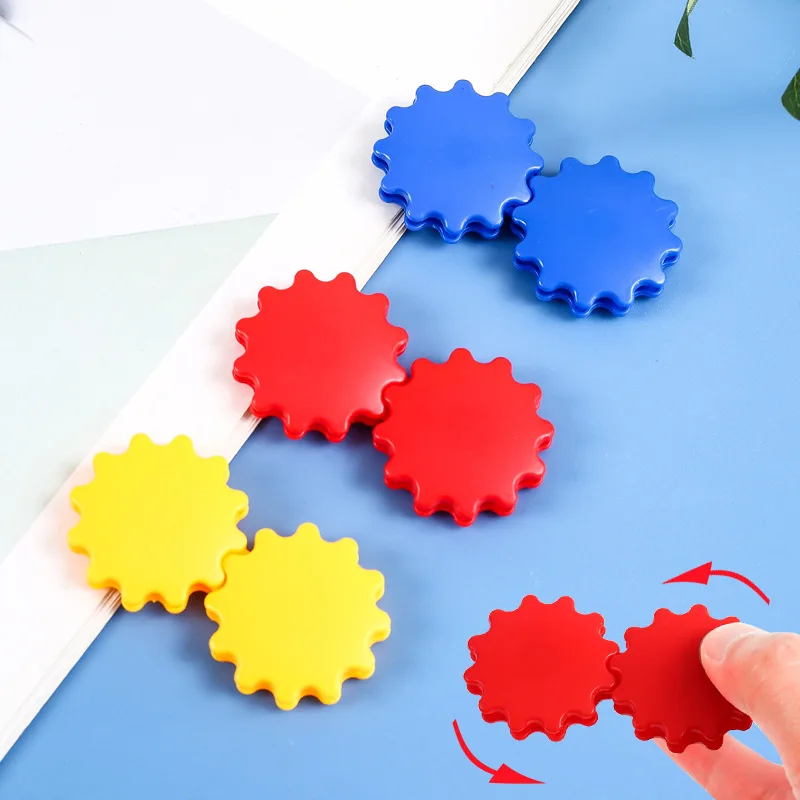 6pcs Finger Top Rotating Fun Creative Rotating Gear Fingertip Top Stress Reducing Toy Children's Fingertip Rotating Toy