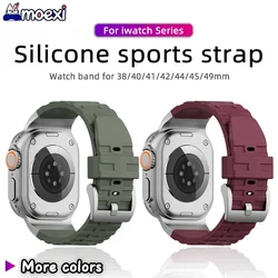Metal Silicone Strap for HK10 Ultra 3 Smart Watch HK9 Pro Max Ultra 2 44mm 45mm 42mm 38mm 49mm HK8 H12 Ultra DT8 Plus S9 SE Band