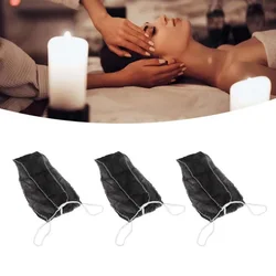 Ropa interior desechable de tela no tejida negra para mujer, bolsa de bronceado de masaje de viaje para SPA, salón de belleza, ropa interior de Sauna, 50 piezas