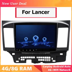 Android 12.0 Car Multimedia Player For MITSUBISHI LANCER 2007-2020 9 X With GPS Radio Stereo 2DIN 4G Carplay 10.1