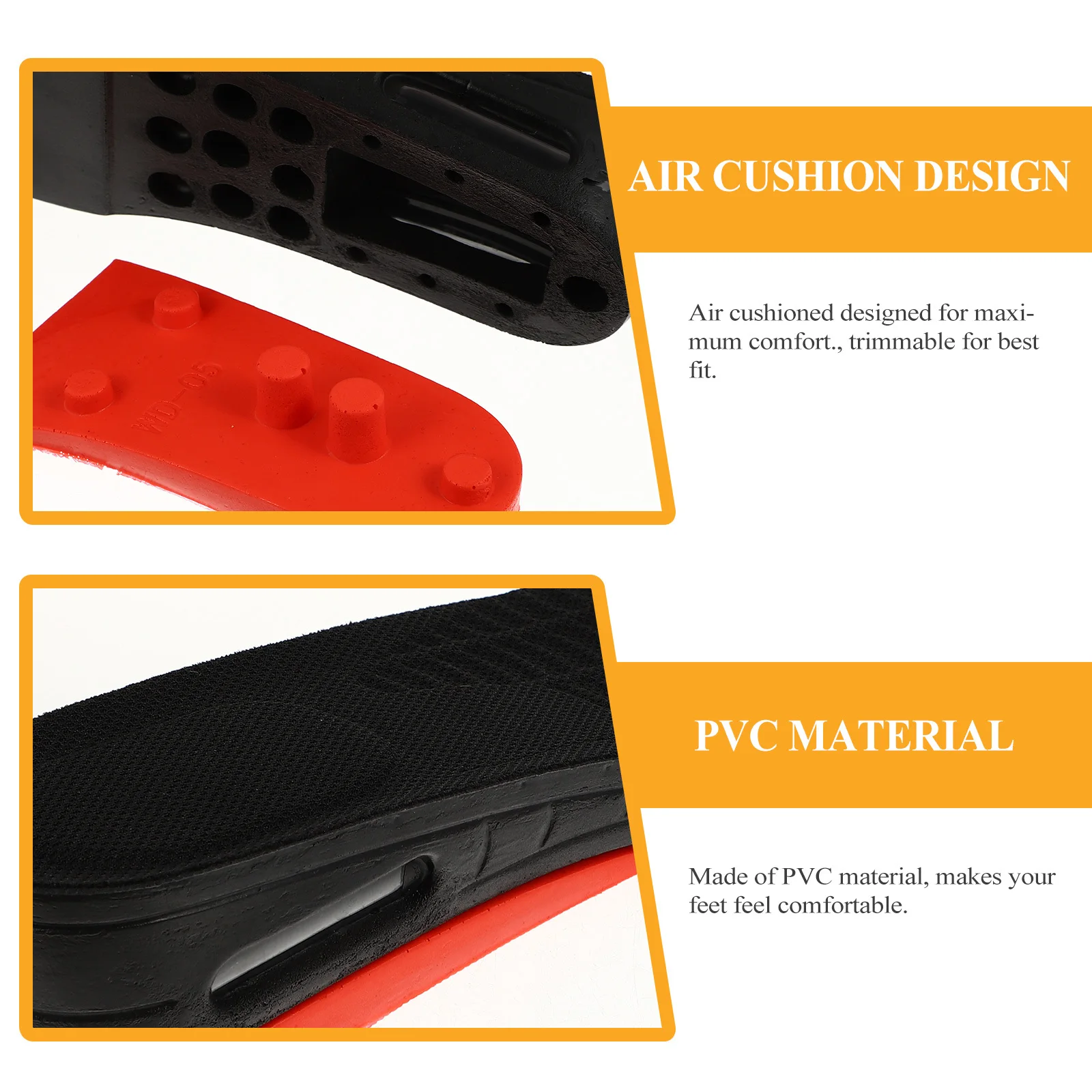 

Height Insole 5Cm Trim To Fit Air Cushioned Shoe Inserts For Height Insole Men Women Lift Pads Foot Care Tool