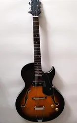 Electric Guitar Sunburst 6 string semi-hollow