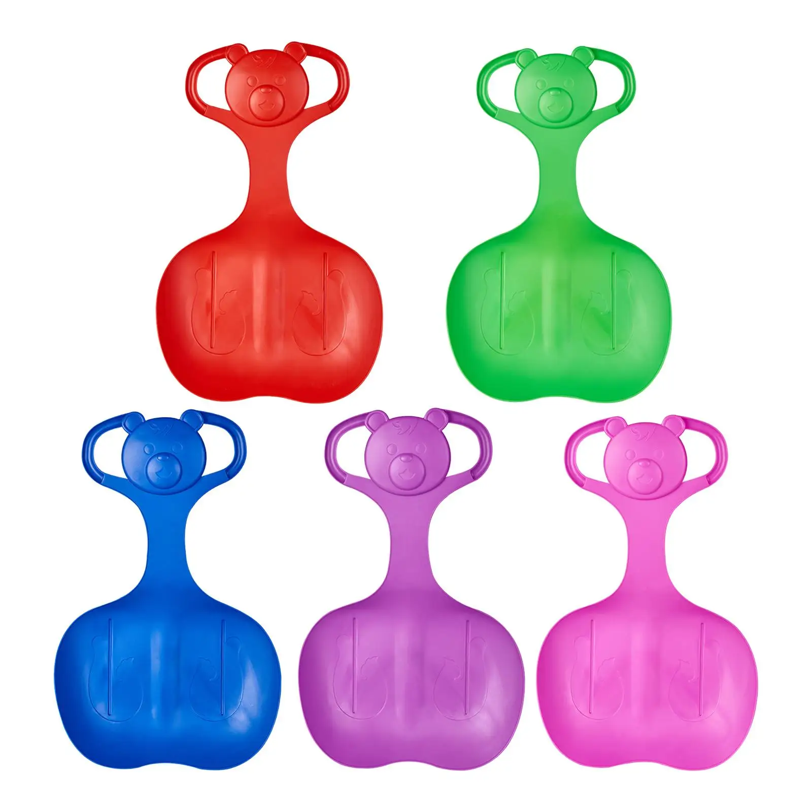 Durable Snow Sled Flexible PE Sledding Toy Winter Toboggan Sand Grass Sliding Board for Family Outdoor Use