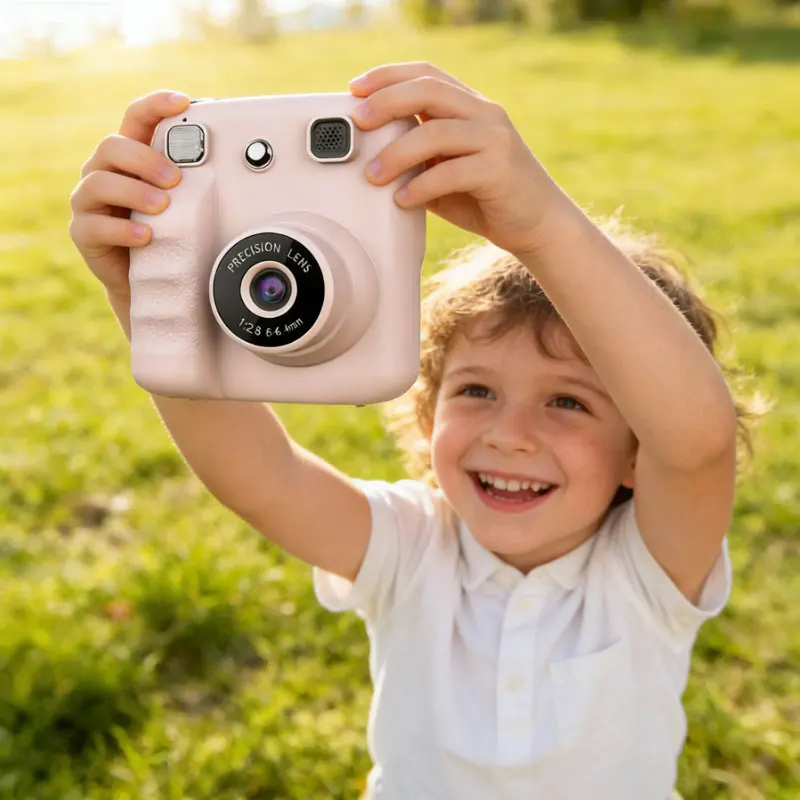 Câmera Infantil para Impressão, Tira Fotos e Grava Vídeos, Presentes de Aniversário, Câmera Digital Colorida Polaroid, Brinquedos para Crianças, Melhor Presente