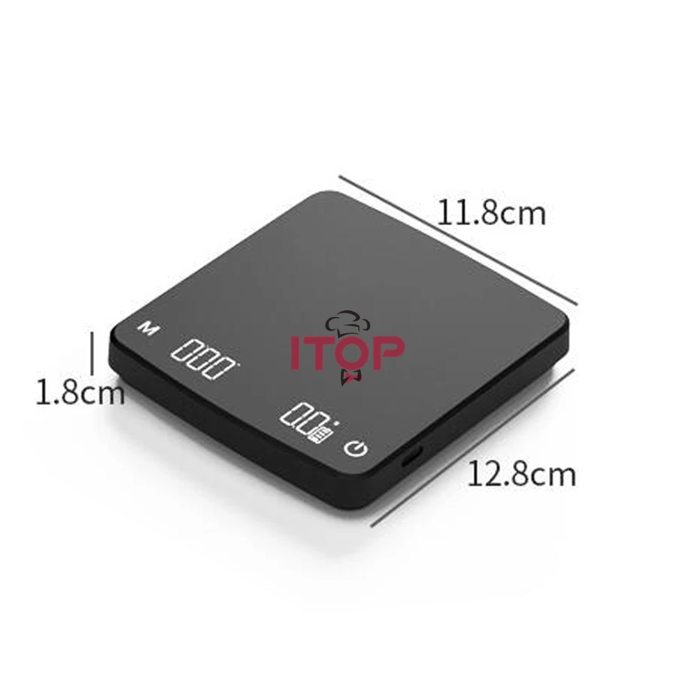 STLF JW Mini Smart Coffee Scale Kitchen Scales with Timer 3kg Led  Screen Electronic Scale