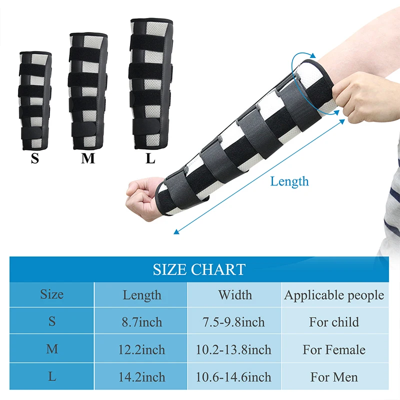 Elbow Fixed Arm Splint Support Brace For Sleeping Elbow Immobilizer Upper Stroke Hemiplegic Rehabilitation Training Tool