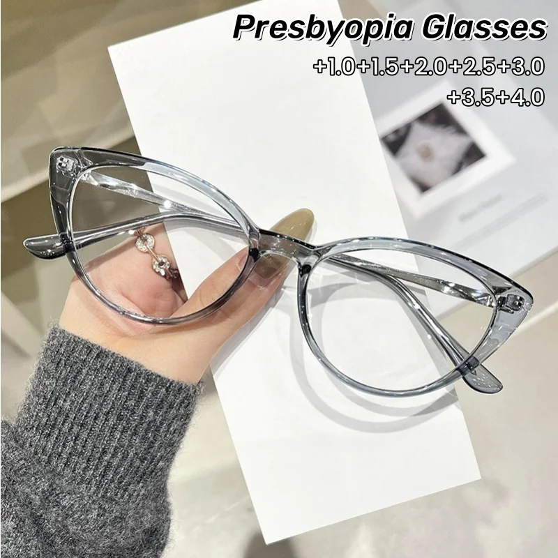 

High-definition Anti-blue Light Cat-eye Reading Glasses Are Fashionable and Popular Unisex Comfortable Eyeglasses 0 To +4.0