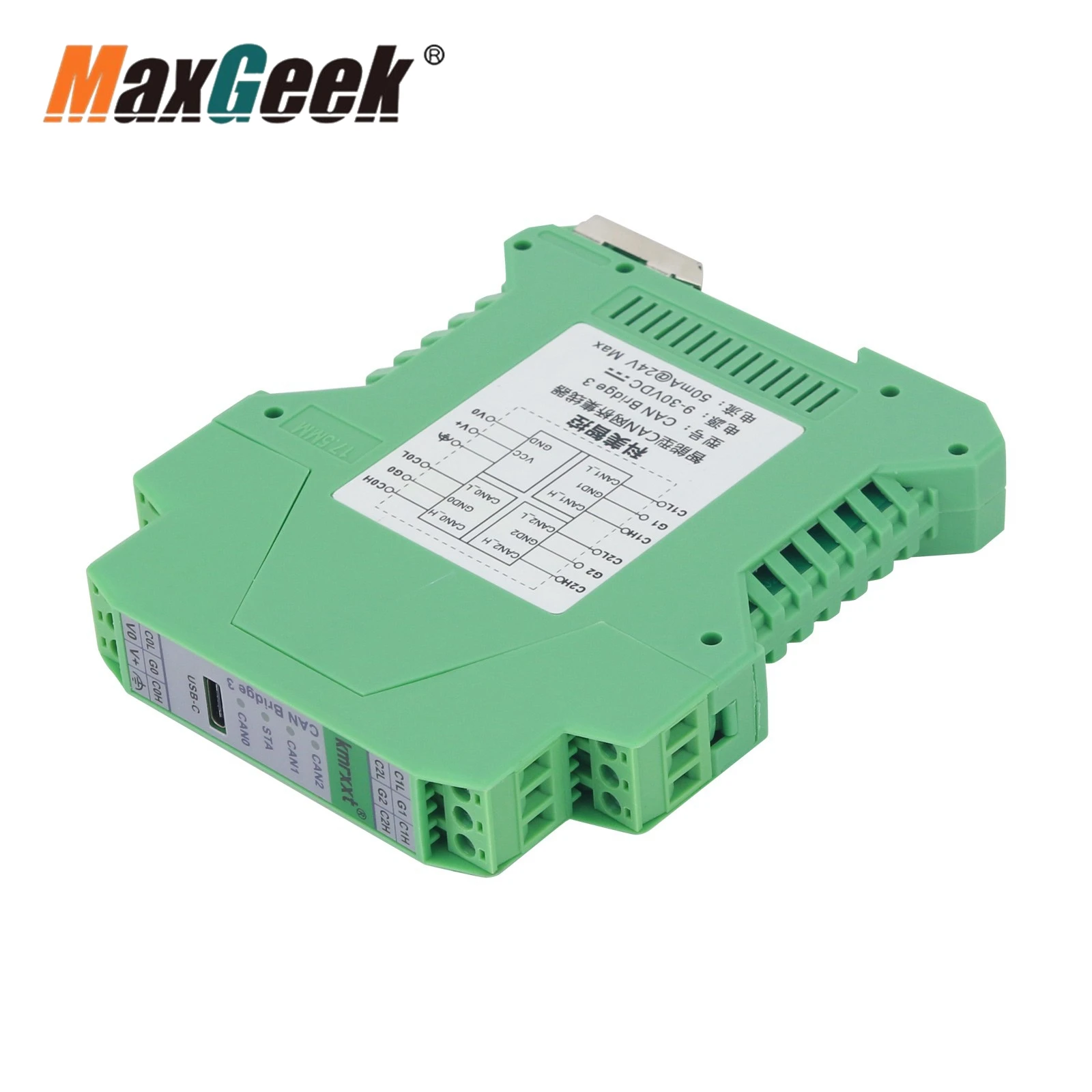 Imagem -04 - Maxgeek Industrial Pode Transportar o Repetidor Ponte do Isolamento Entrada Saída 1500v