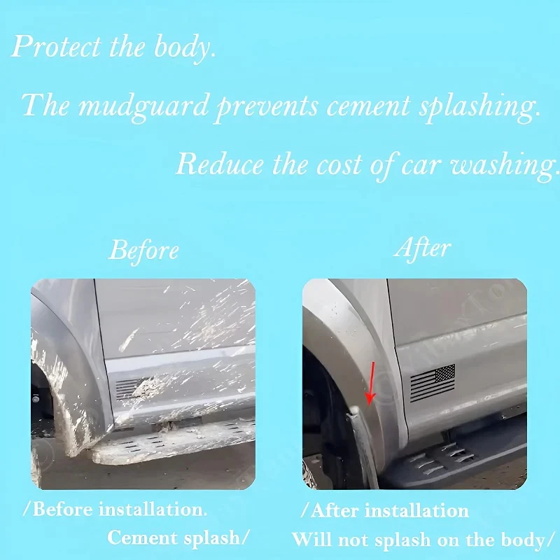 4er-Set Schmutzfänger für BYD Atto 1/Seagull/Dolphin Mini 2023-2026 – Spritzschutz vorne und hinten, Kotflügelverbreiterungen, Auto-Zubehör – Detail 2