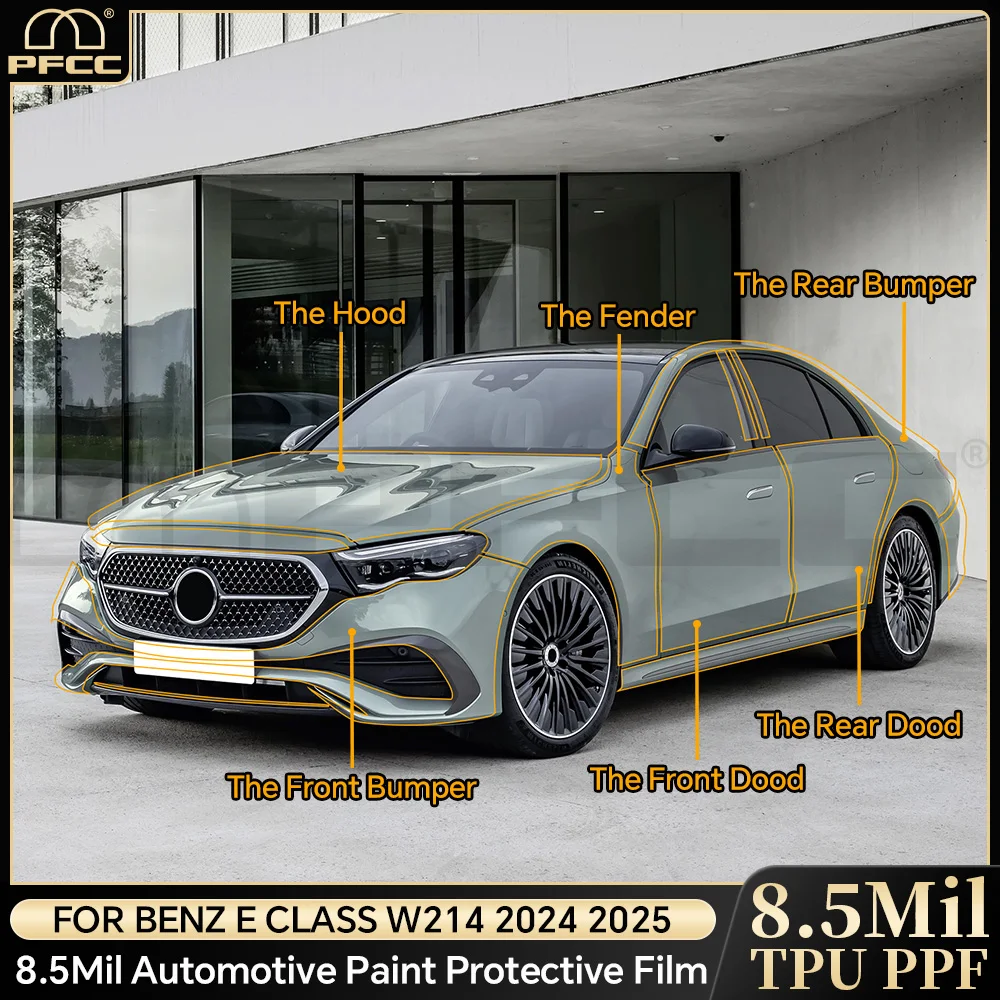

PPF Invisible Transparent Car Paint Protection Film Clear Bra PPF Decal Kit Accessories For Mercedes Benz E Class W214 2024 2025