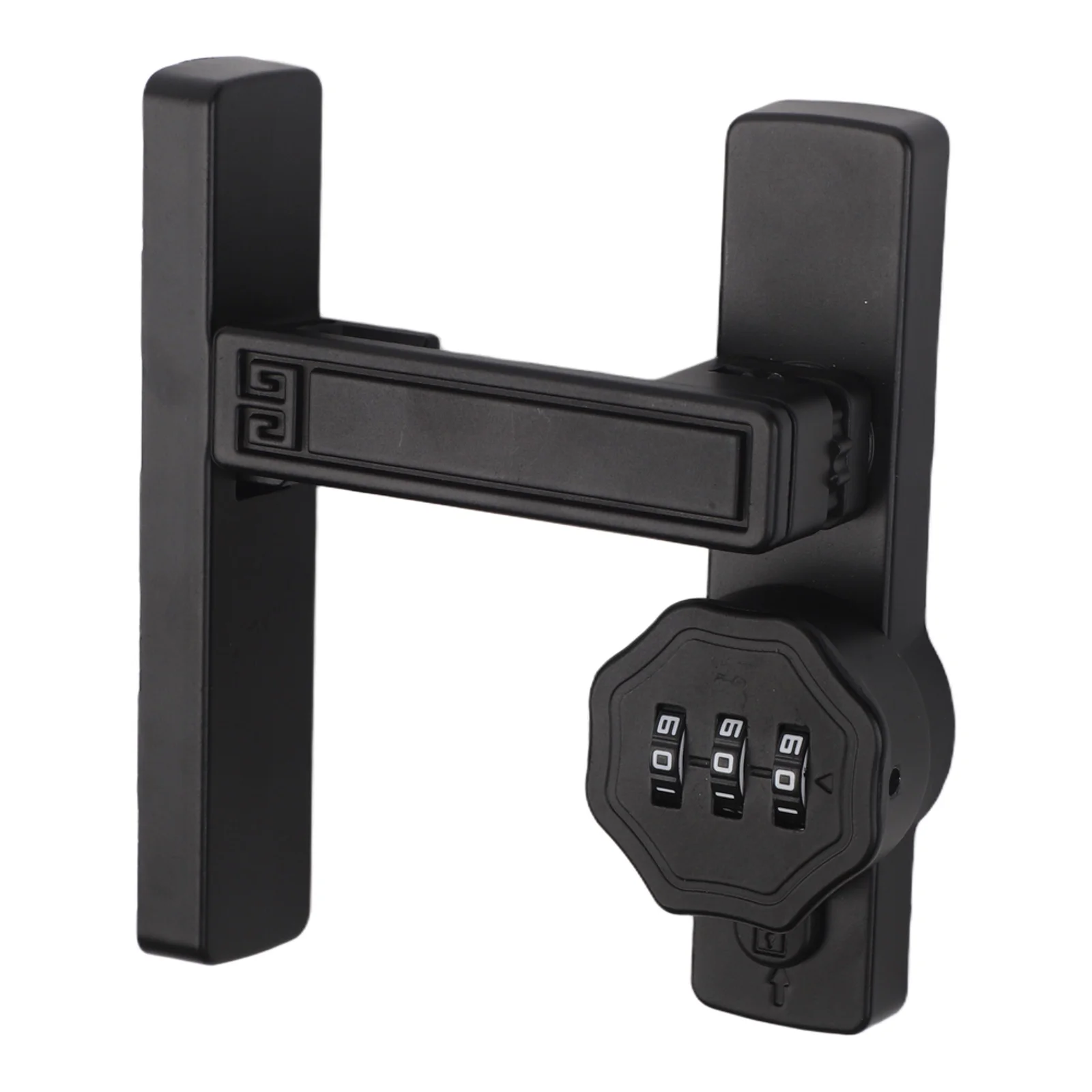 Zinc Alloy Flip Latch Lock with 3-Digit Combination for Barn Doors Sliding Doors Swinging Doors Garage Shed Window Frames