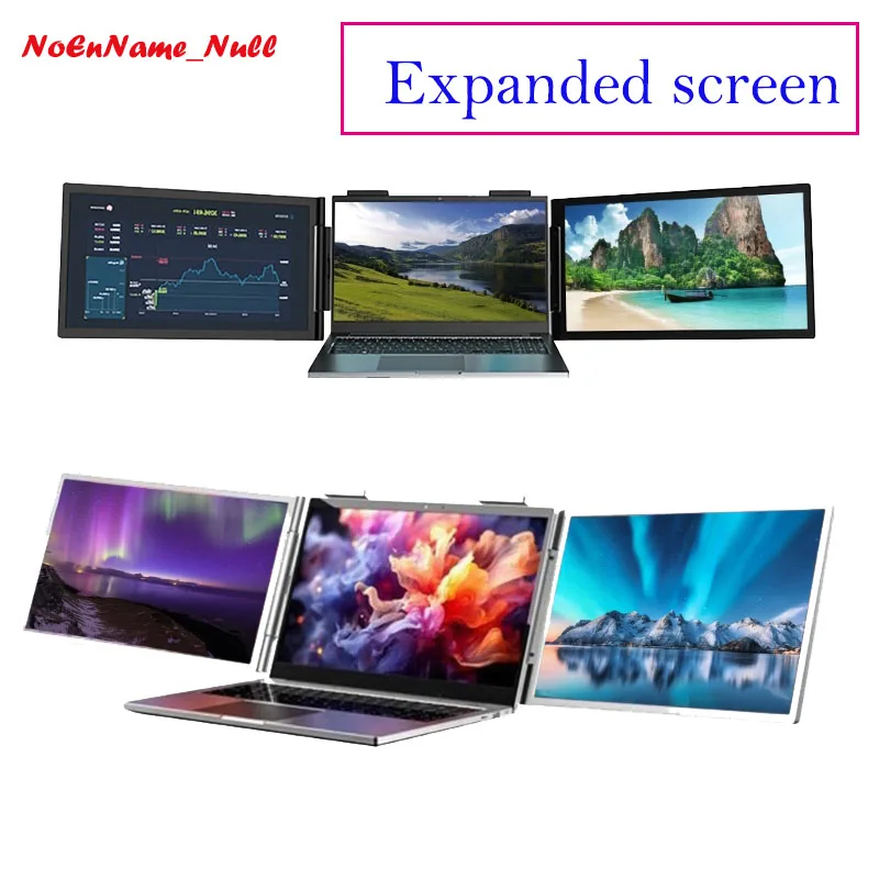 Layar Komputer Portabel 14 Kaki dengan Layar Ganda, Refresh Rate 60Hz, Perjanjian Outlet Play