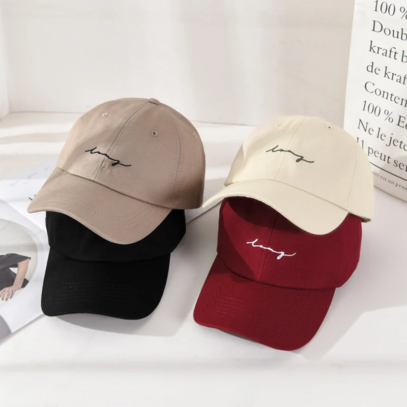 Cotton Women Baseball Cap Letter Embroidery Outdoor Visor  display picture 1