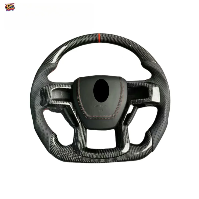 for Trailblazer Rangers Raptors Mount Everest RACING Leather Carbon Fiber for Steering Wheel