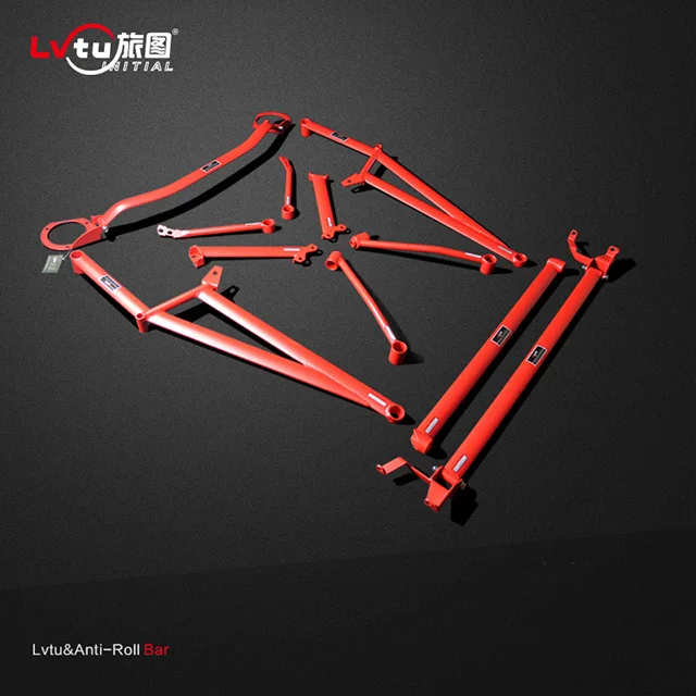 Front Strut Bar Racing Cars Auto cars Chassis Strenghen Bar for Subaru FORESTER IMPREZA WRX STI 2008-2012 2.0/2.5T
