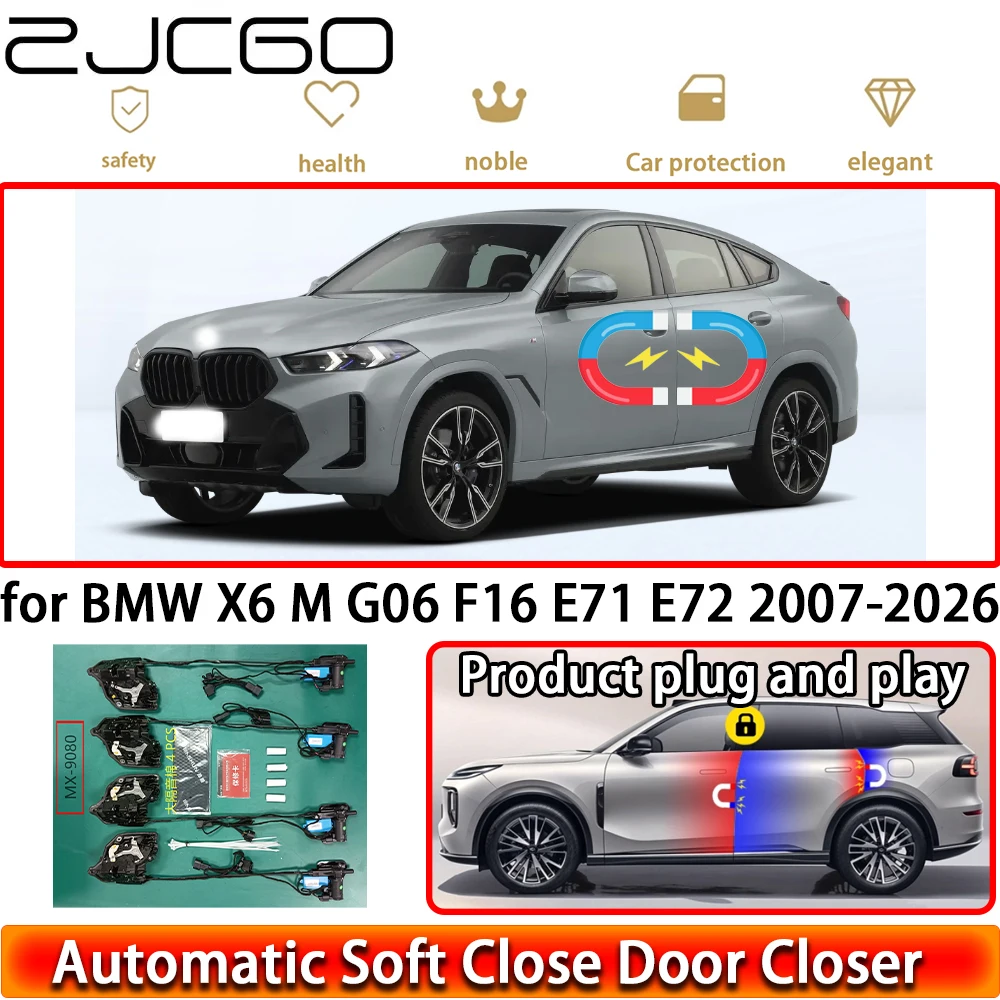 for BMW X6 M G06 F16 E71 E72 2007-2026 OEM Soft Close Door Kit Power Closing Latch System Auto Pull Door Easy Close Plug & Play