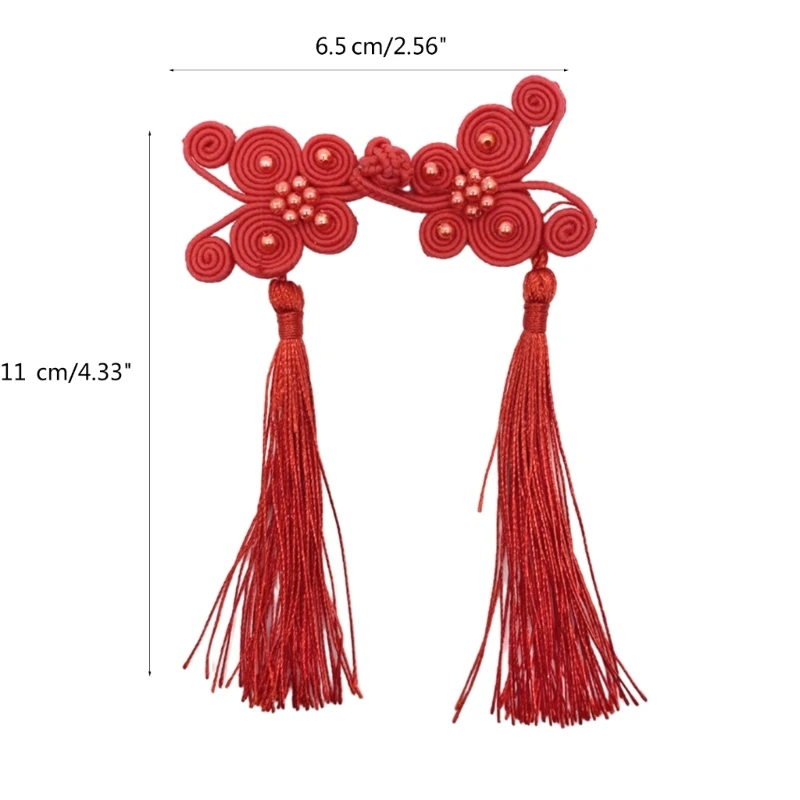 Vlinder Fringe Chinese Cheongsam knop DIY knoopsluiting sluitingen voor naaien