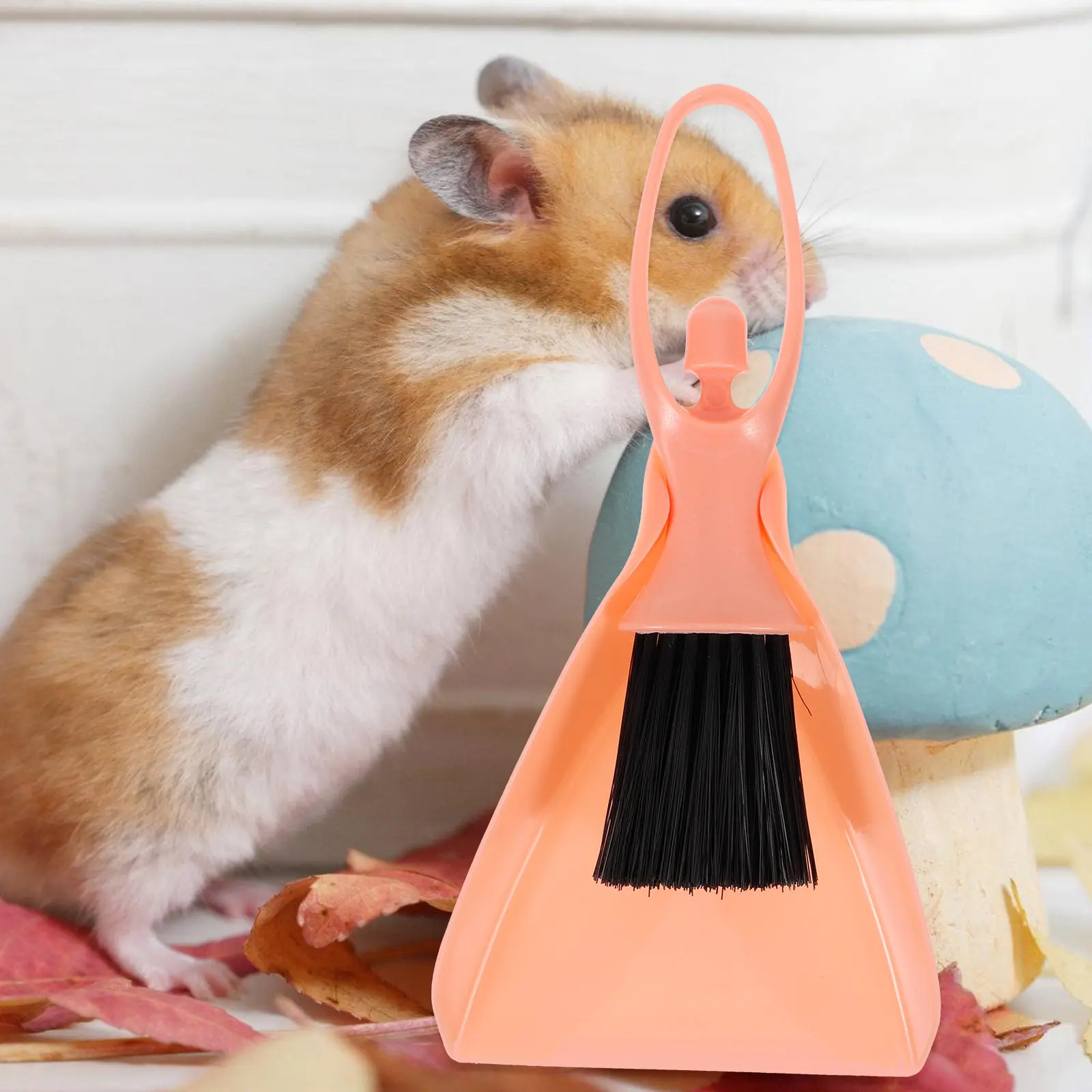 1Set Mini Desktop Dustpan and Broom Set Plastic Portable Cleaning Tool for Pet Cages Keyboards Computers Printers Auto Parts