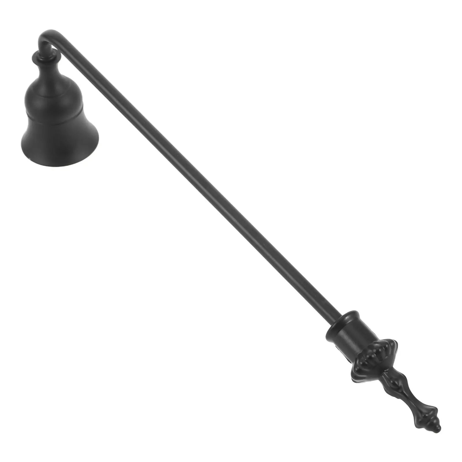 Vintage Metal Snuffer with Long Handle Rustic Bell Design Flame Extinguisher for Tealights Safe Wick Snuffer Decorative