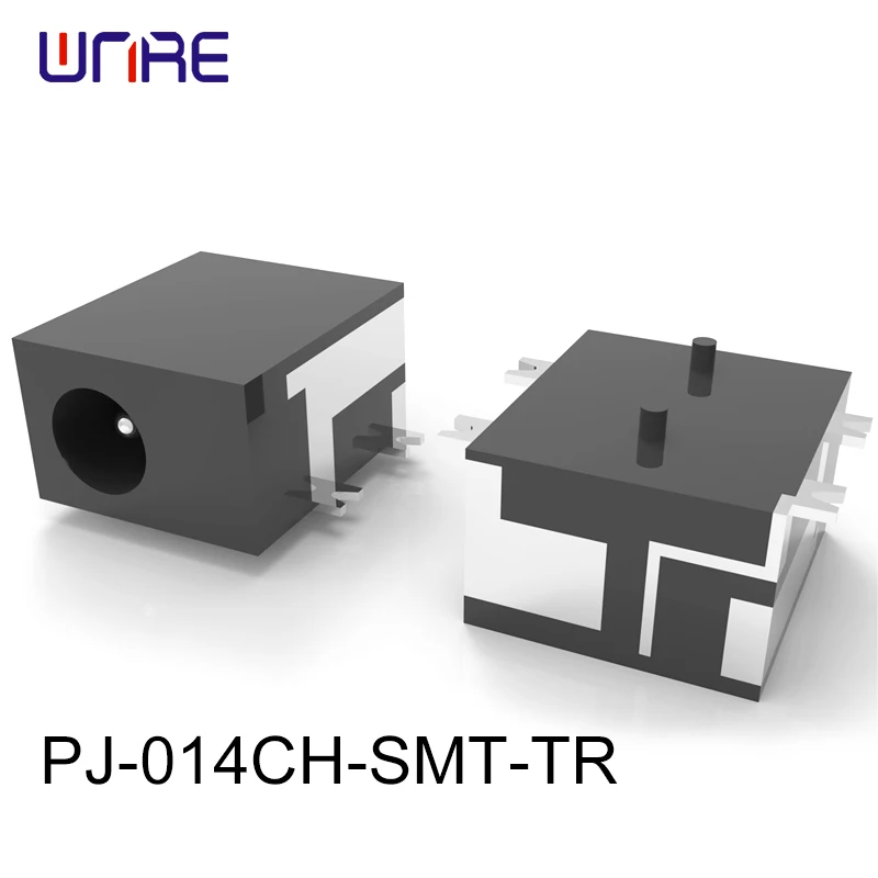 PJ-014CH-SMT-TR Low Profile SMT DC Power Jack 3.5A 24V 30mΩ Connector 5000 Cycles Reflow Solderable ROHS for Drones/Wearables