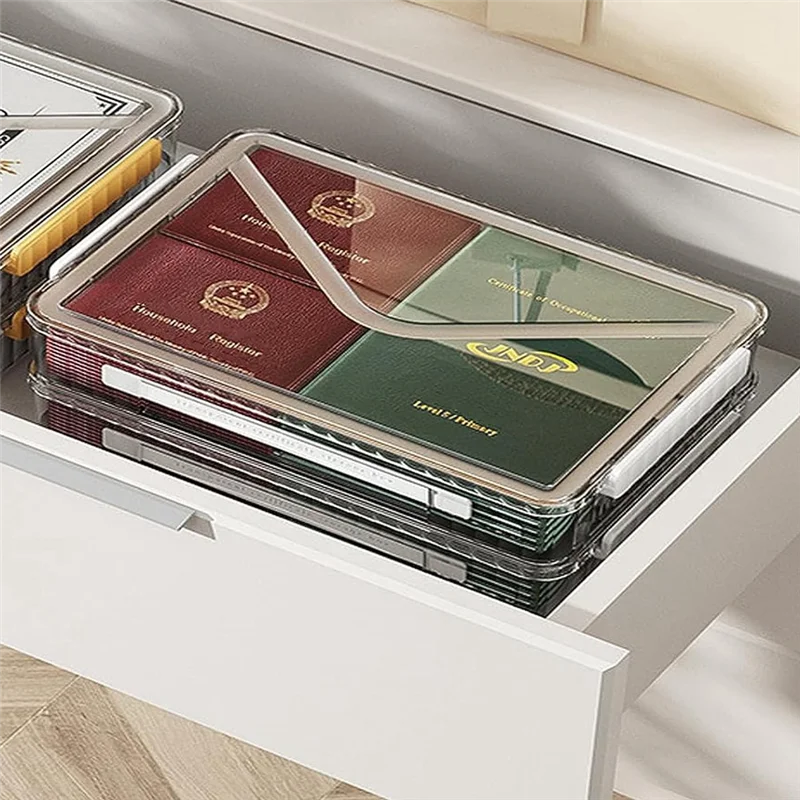 AK51-A4 Scrapbook Paper Storage Box Photo Storage Box Plastic File Box Plastic Plastic File Box