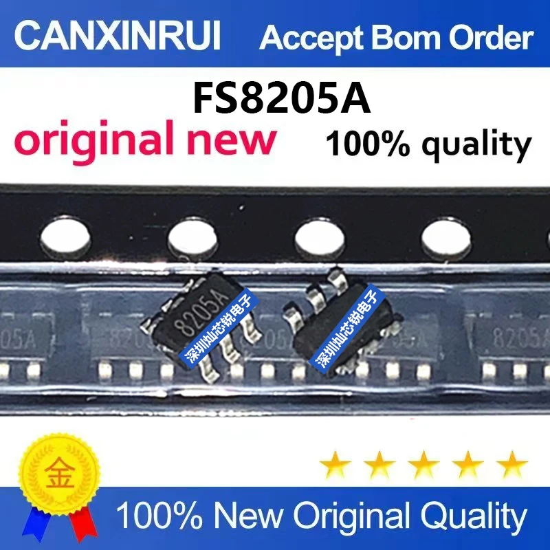 (5-100pieces)Brand New FS8205S 8205S FS8205A 8205A Lithium Battery Protection IC SOT23-6