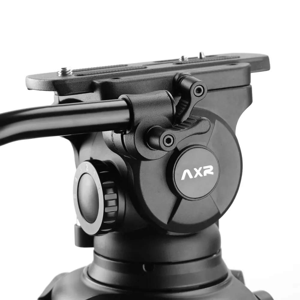 Axrtec AH800 Heavy Duty 12kg Payload 100mm Bowl Professional Video Fluid Tripod Head for Camcorder Flim Shooting