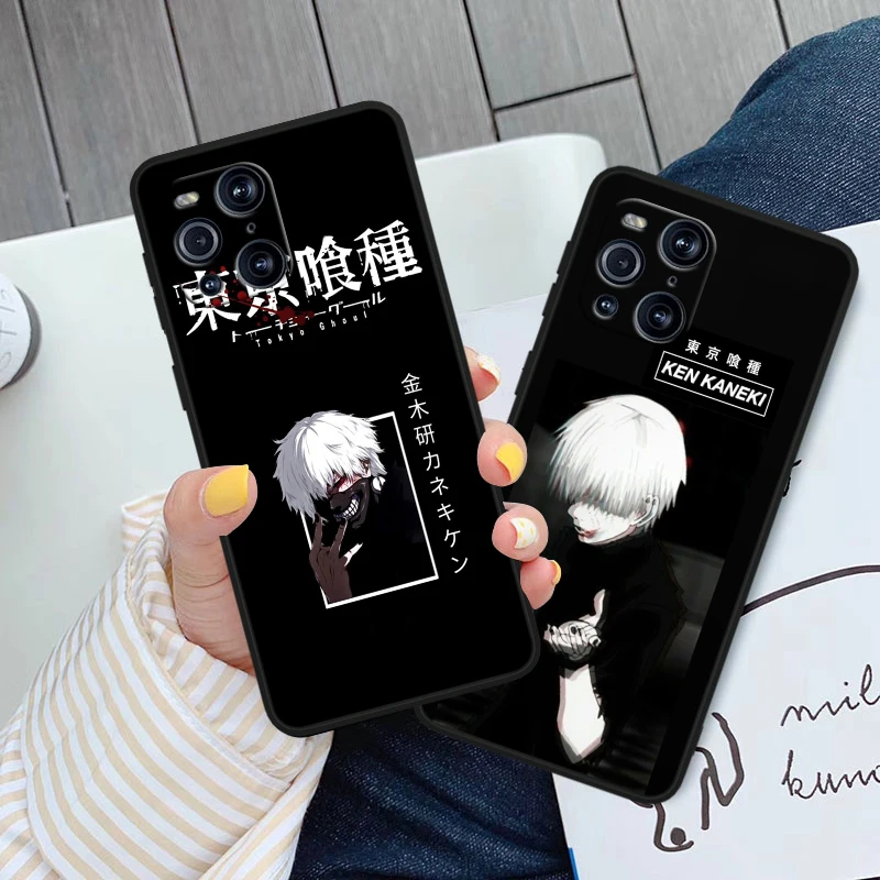 Anime T-tokyo G-ghoul Cool Phone Case For OPPO Find X6 X5 X3 X2 F21S F21 Pro Lite Neo Black Silicone Fundas Soft Phone Case