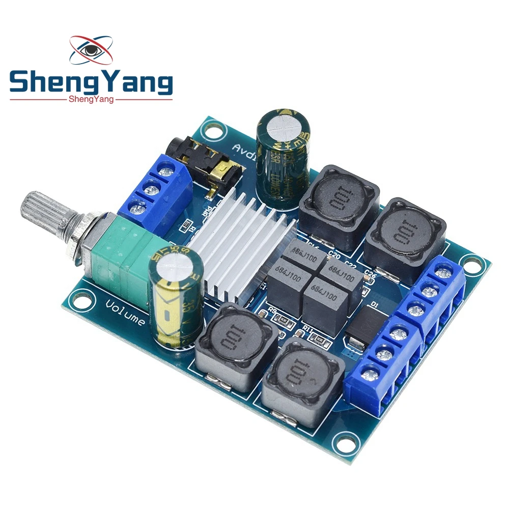 TZT TPA3116 Digital Audio Amplifier Board TPA3116D2 Subwoofer Speaker Amplifiers DC4.5V-24V 2*50W