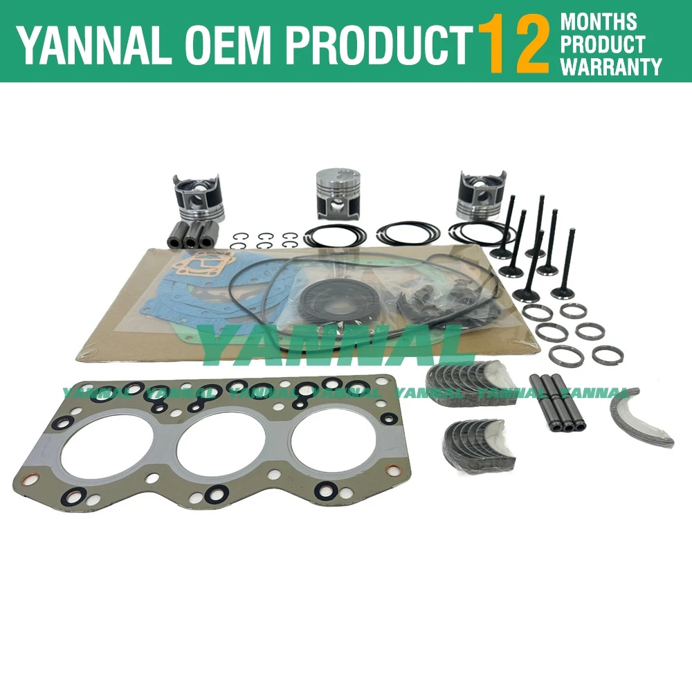 Good Quality For ISUZU 3AE1 Engine Overhaul Re-ring Kit 80mm