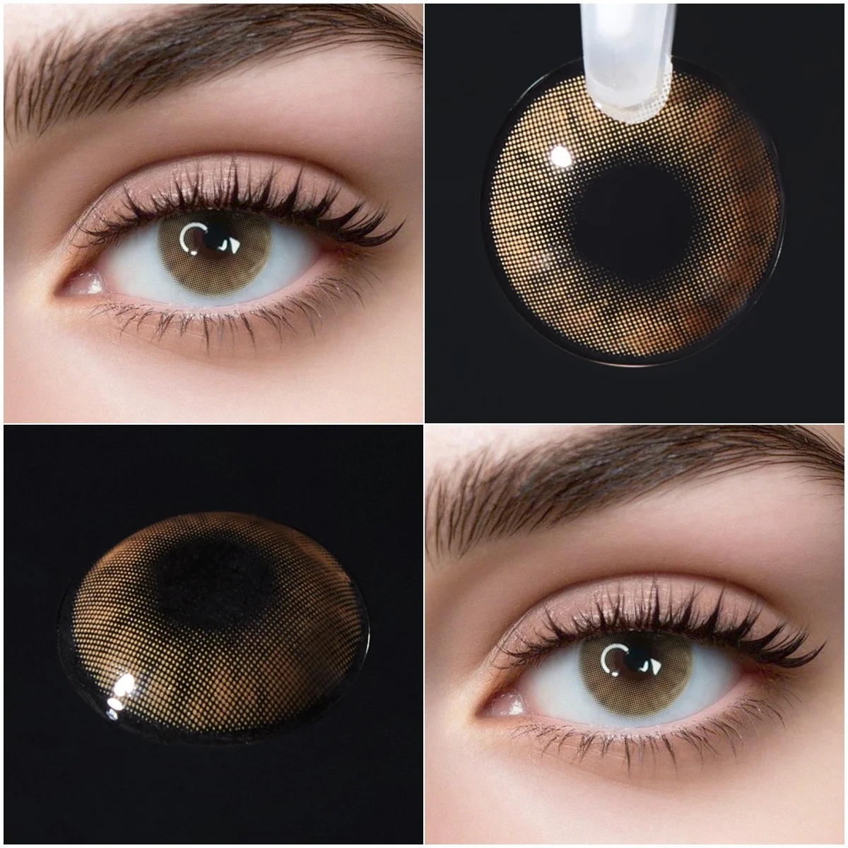VISUASHOW Polar Light Colored Contact Lenses 2 Pcs Yearly Disposable Soft Small Pupil Prescription Myopia Color Contacts