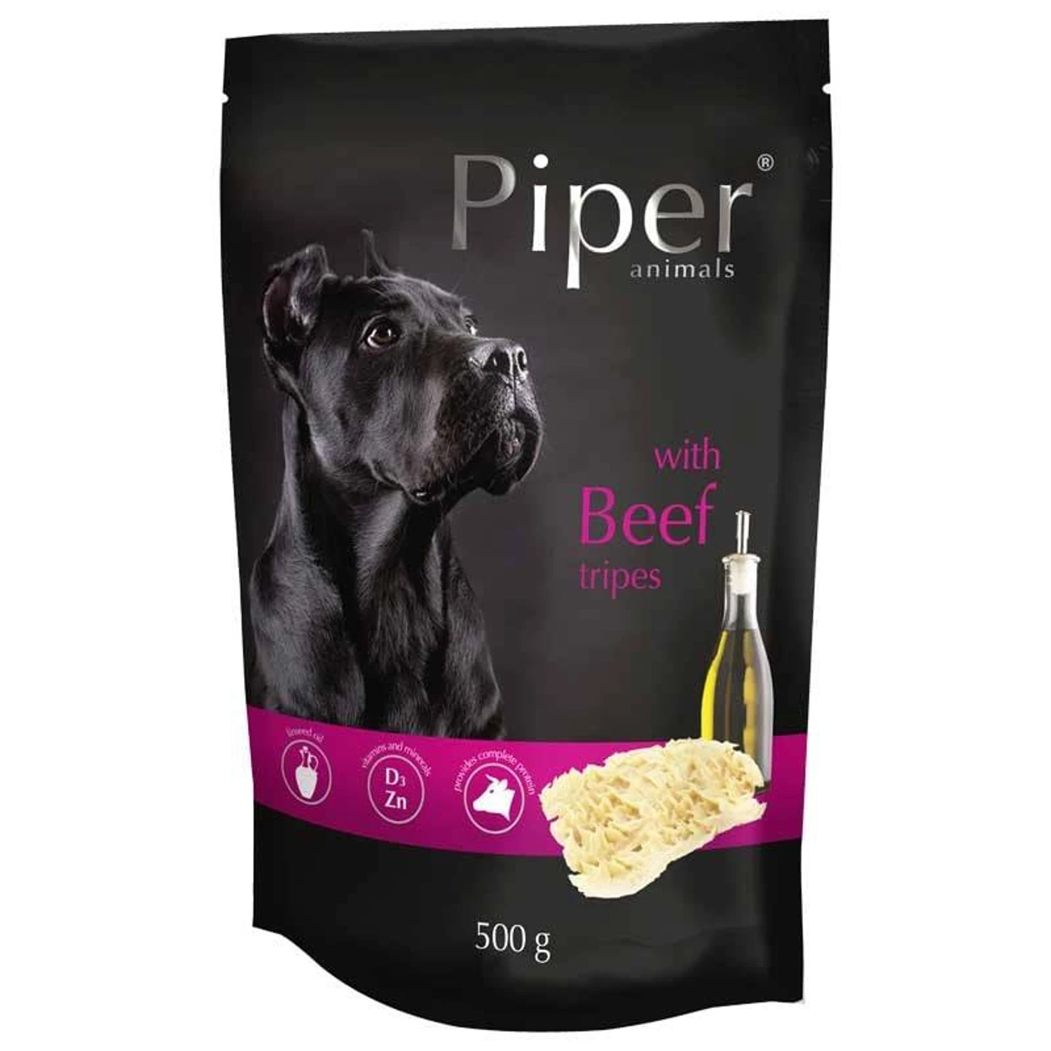 PIPER dog wet food with beef stomachs 500g