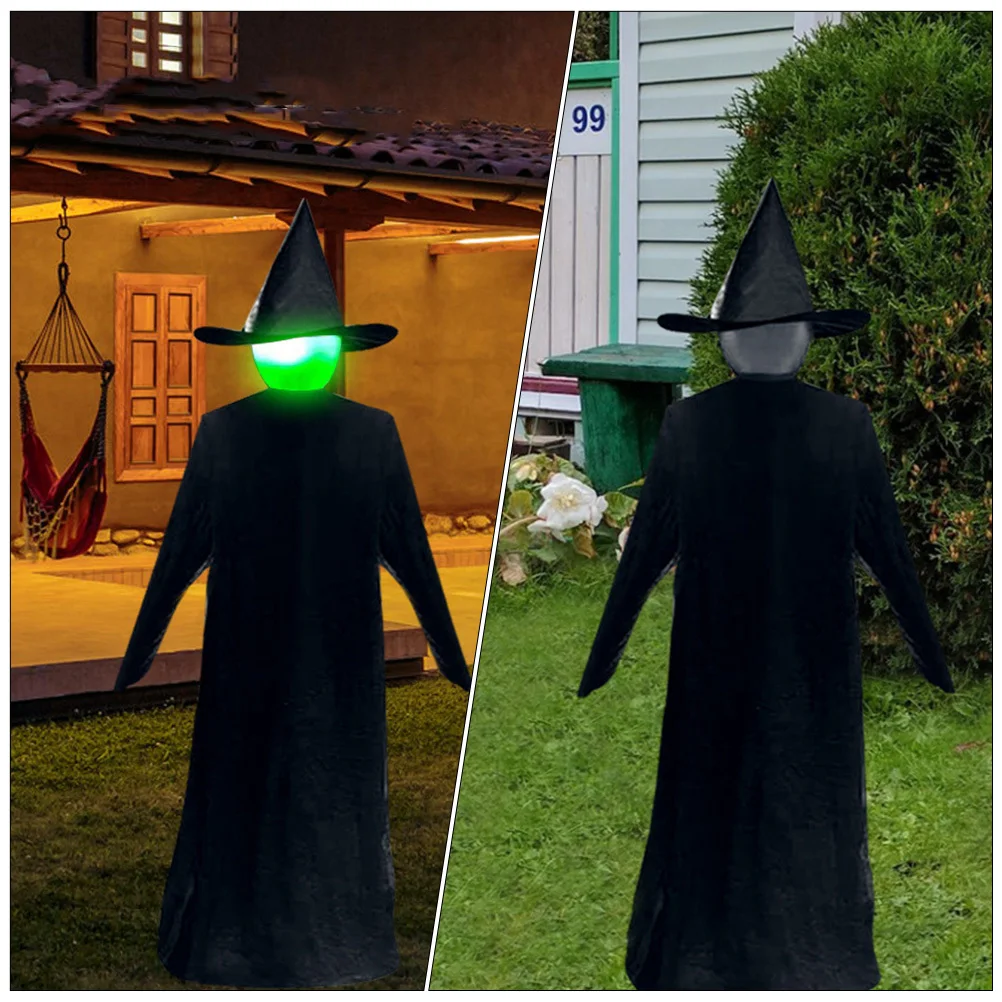 

1Pcs Voice Control Glowing Witch Prop Halloween Decorative Garden Yard Lawn Outdoor Party Light-Up Halloween Supply