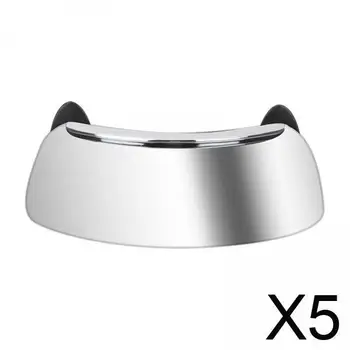 Foldable Wide Angle Rearview Mirror Chrome ABS Safety Blind Spot Parabolic Design for Universal Motorcycle ATV Scooter