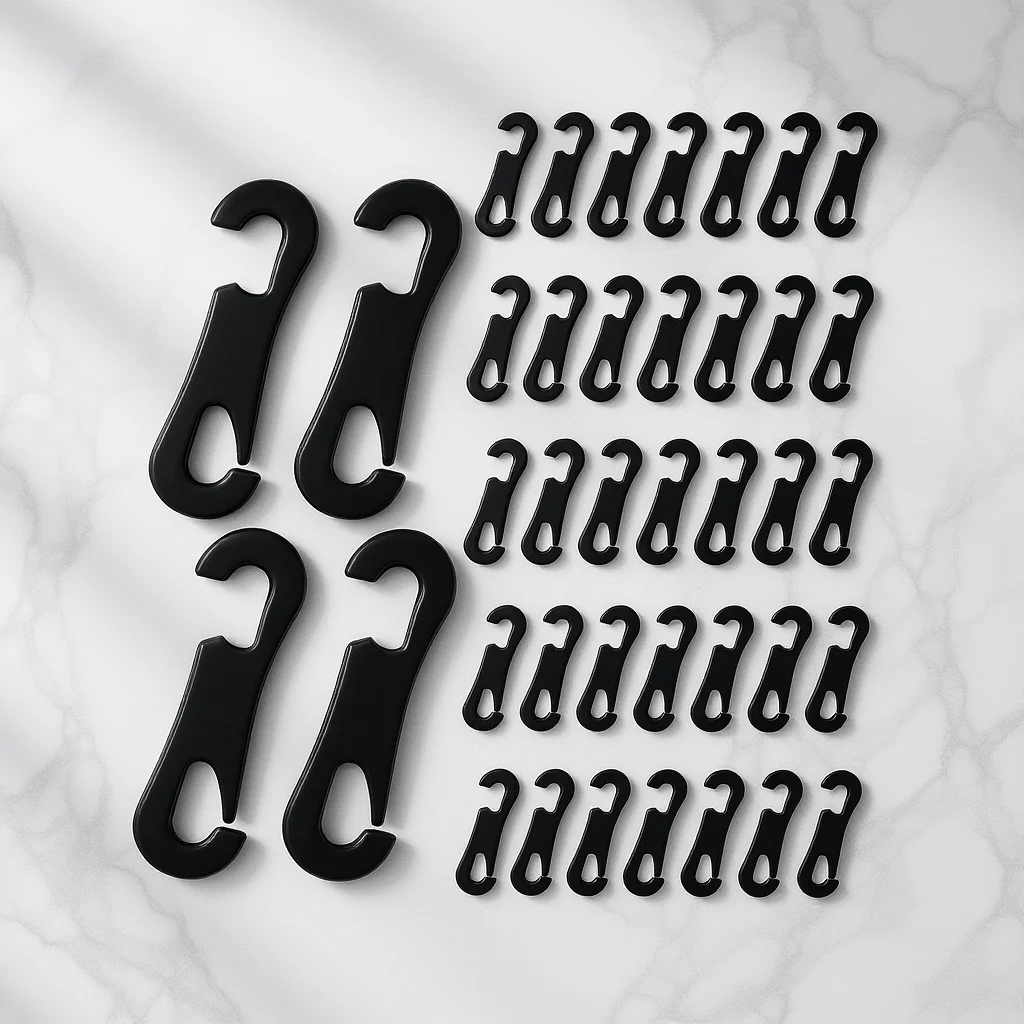 

200pcs Car Seat Pad Hook 3 5cm ABS S Shape Durable Easy Install Vehicle Accessories Car Seat Cover Hook Cushion Fix Hardware