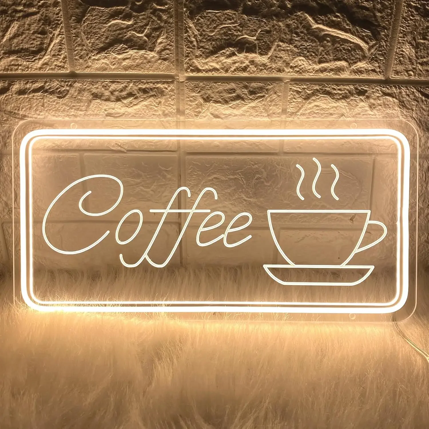 Coffee Neon Sign For Wall Decor Carved Neon Lights Signs Coffee Shop USB Powered Dimmable Neon Lamp for Business Station Club