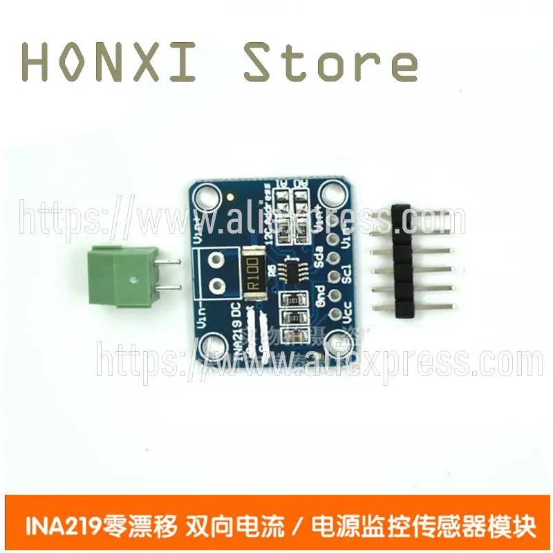 

1PCS INA219 bidirectional I2C interface and zero drift current/power sensor monitoring sensor module