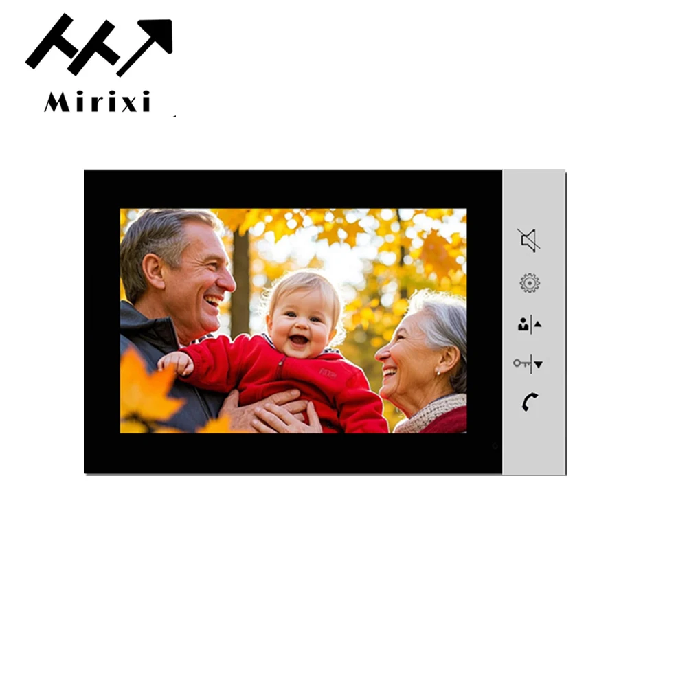 Mirixi 7 Inch Video Intercom Door Phone Doorbell with Camera RFID Unlock Wide Angle Multiple System  Door Access Control Night